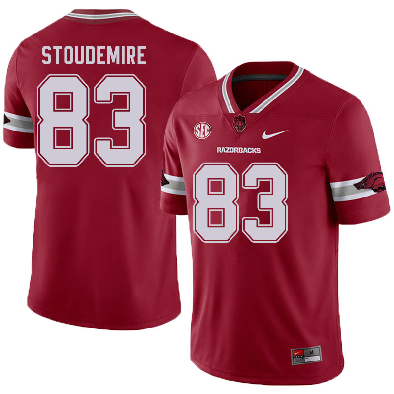 Men #83 Jimmie Stoudemire Arkansas Razorbacks College Football Jerseys Sale-Alternate